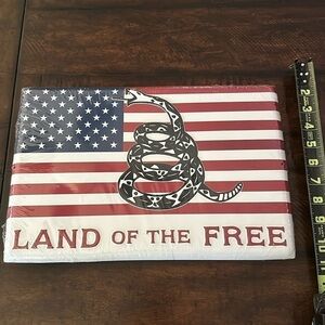 Land of the Free Home decor metal sign NEW